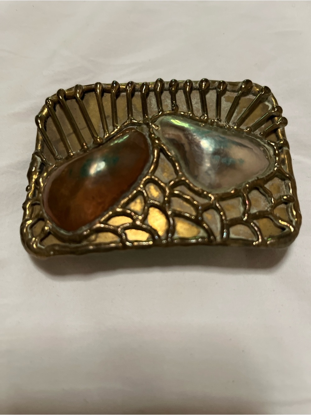 Modernist Vintage Brass Belt Buckle